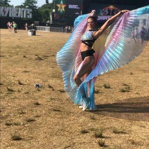 Rainbow rave wings